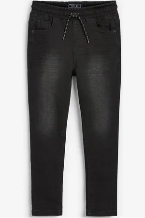 Next Black Skinny Fit Stretch Elasticated Waist Jeans (3-16yrs) 13 Years (158cm)