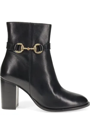 JONES BOOTMAKER Kelda Heeled Ankle Black Boots AU 7 (EU 38)