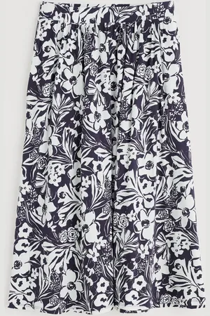 Seasalt Cornwall Ready Sail Printed Jersey Midi Skirt AU 18