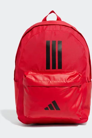 adidas Red Classic 3 Bar Logo Backpack One