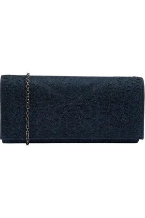 Lotus Blue Clutch Bag with Chain One