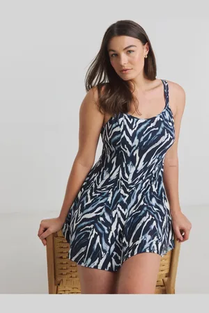 Simply Be Blue Magisculpt Flatter Me Swimdress 14