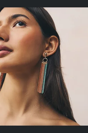 Next Multi Coloured Ball Chain Drop Earrings One