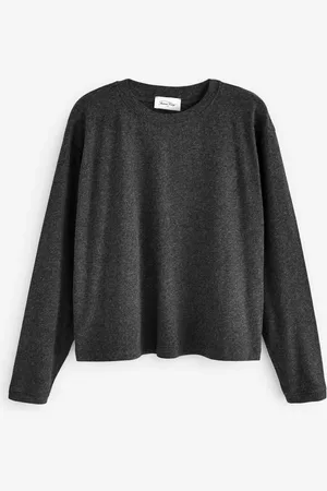 American Vintage Ypawood Long Sleeve Black T-Shirt XS-XS