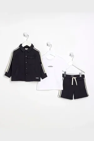 River Island Blue Boys Taped Shorts Set 98104cm