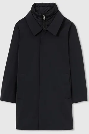 Reiss Navy Logan 3-9 yrs Gabardine Coat with Removable Gilet 7