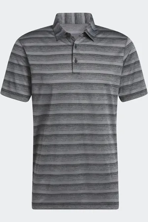 adidas Two Colour Striped Polo Shirt M Reg