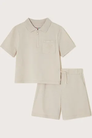 Accessorize Monsoon Natural Jersey Polo Shirt and Shorts Set 5