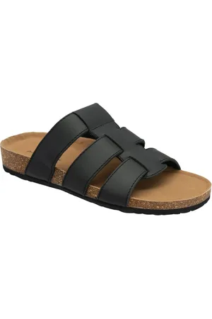 Dunlop Black Mens Leather Mules uk9eu43