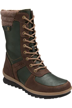 Lotus Brown Zip-Up Mid Calf Boots AU 6 (EU 37)
