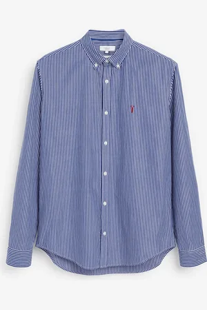 Next 100% Cotton Stripe Long Sleeve Oxford Shirt XL