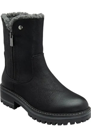 Lotus Black Zip Up Ankle Boots AU 10 (EU 42)