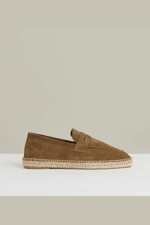 Reiss Cannes Suede Penny-Strap Espadrilles AU 9 (EU 43)