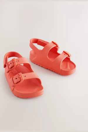 Next Red Double Buckle Ankle Strap EVA Sandals AU 4 (EU 20.5)