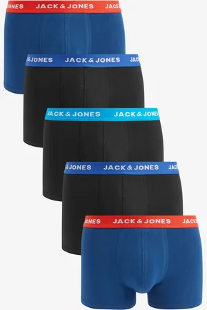 JACK & JONES Blue Boxer Shorts 5 Pack XXL