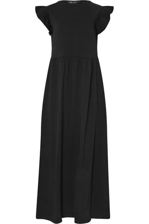 Long Tall Sally 100% Cotton Frill Smock Midi Dress AU 8 Tall
