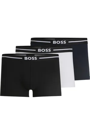 HUGO BOSS Blue Bold Stretch Cotton Boxers 3 Pack M