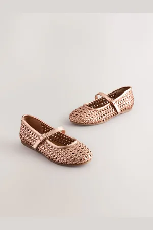 Next Leather Woven Mary Jane Shoes uk1eu33