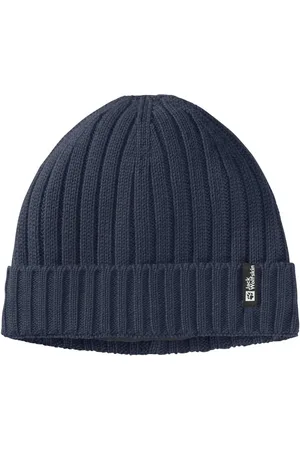 Jack Wolfskin Navy Winter Rib Knit Beanie One