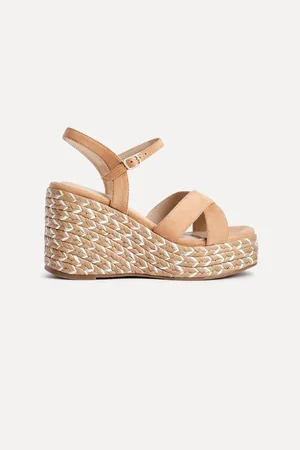 Linzi Leonie Cross-Over Front Straps Braided Wedges AU 8 (EU 39)