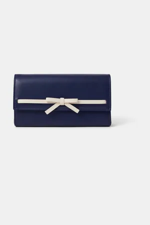 Accessorize Blue Bow Clutch Bag One