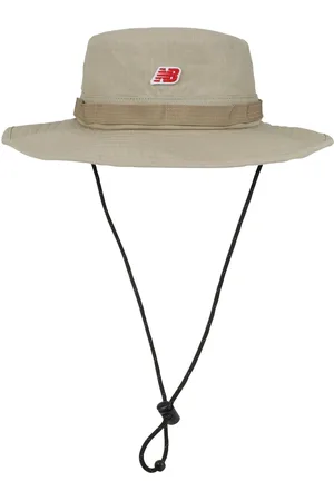 New Balance Cream Boonie Bucket Patch 100% Cotton Hat Small-Medium