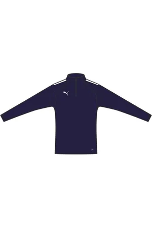 PUMA Blue Womens Teamliga Quarter-Zip Football Top XL
