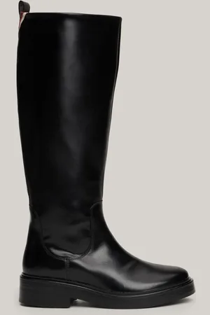 Tommy Hilfiger Premium Leather Long Black Boots AU 7 (EU 38)