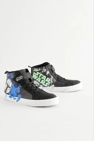 Next Black Star Wars Elastic Lace High Top Trainers AU 8 (EU 42)