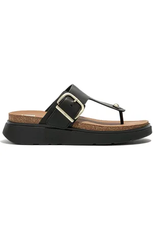 FitFlop Gen Buckle Leather Toe Post Sandals AU 6 (EU 37)