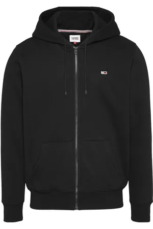 Tommy Hilfiger Black Grey Flag Zip Up Hoodies M