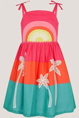 Monsoon Sunset Embroidered Sundress 3