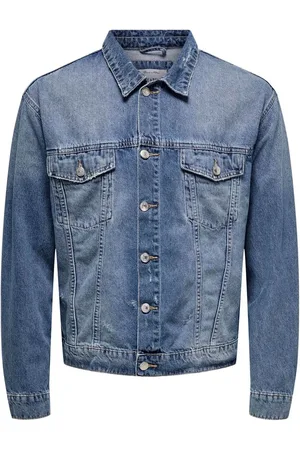 Only & Sons Blue Denim 100% Cotton Jacket XL