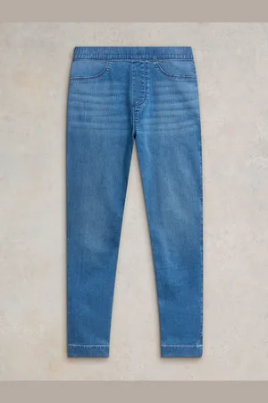 White Stuff Blue Janey Crop Jeggings AU 14
