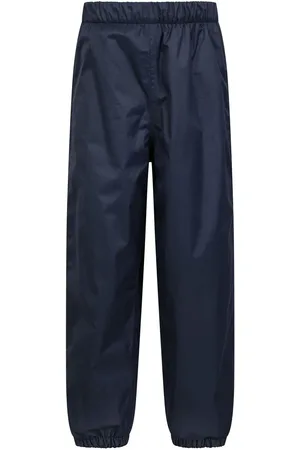 Mountain Warehouse Blue Waterproof Fleece Lined Kids Trousers 7