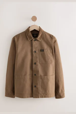 Next Canvas Chore 100% Cotton Jacket With Corduroy Collar XXL