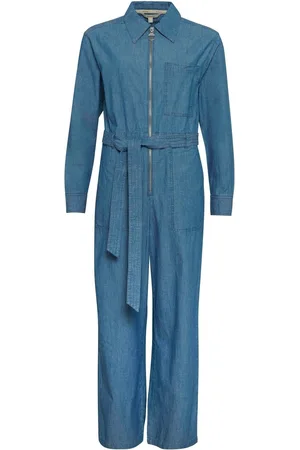 Barbour Blue 100% Cotton Emmie Jumpsuit AU 16