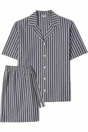 Jigsaw Blue 100% Cotton Stripe Short Pyjamas M