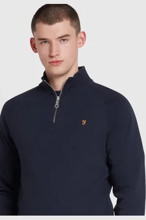 Farah Jim Quarter Zip Sweatshirt L