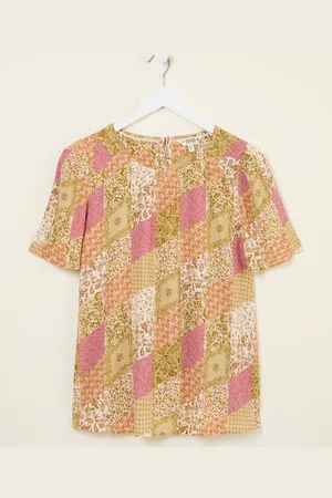 Fat Face FatFace Lyndy Multi Air Patch Blouse AU 14
