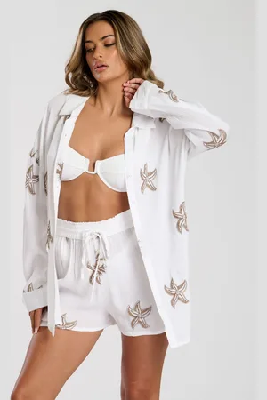 South Beach Embroidered Long sleeve Shirt AU 14