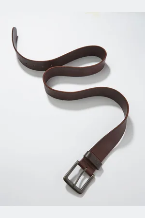 Fat Face FatFace Chocolate Brown Italian Leather Belt XL