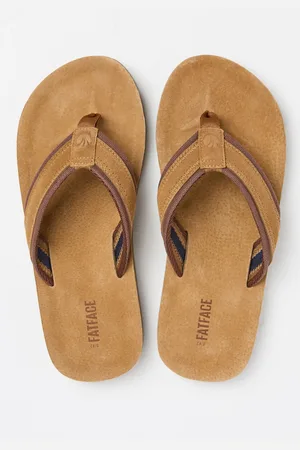 Fat Face FatFace Burcott Tan Brown Flip Flops AU 11.5 (EU 46)