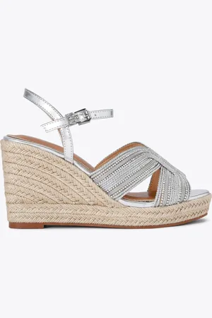 Kurt Geiger Silver Pose Wedge Sandals AU 7 (EU 38)