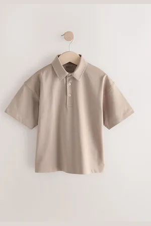 Next Boxy Fit 100% Cotton Short Sleeve Polo Shirt (3-16yrs) 7 Years (122cm)
