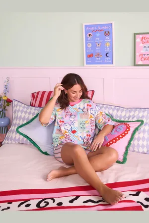 Eleanor Bowmer Print T-Shirt and Shorts Pyjamas Set AU 24