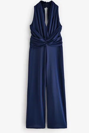 Monsoon Blue Tia Twist Sleeveless Jumpsuit 12 Years (152cm)