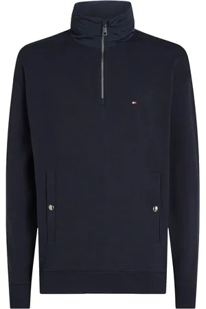 Tommy Hilfiger Blue Essential Quarter Zip Sweatshirt M