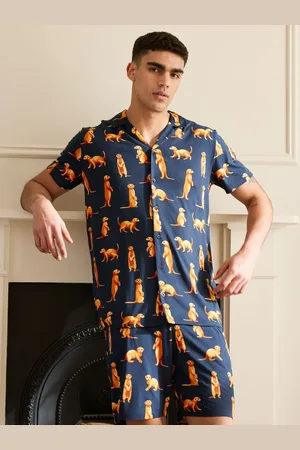 Chelsea Peers Blue Meerkat Print Short Pyjamas Set xlarge