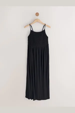 Next Strappy Shirred Jersey Maxi Dress AU 12 Tall